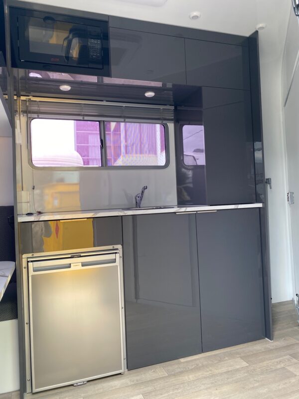 Rowville front living float kitchen